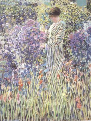 frederick carl frieseke Woman in a Garden (nn02) china oil painting image